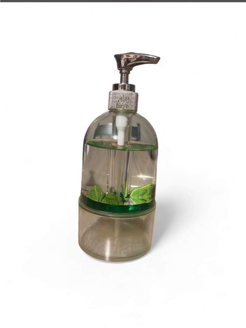 Vintage Soap Dispenser With Frogs